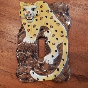 Vintage Takahashi Leopard 🐆 Light switch cover Made is Japan